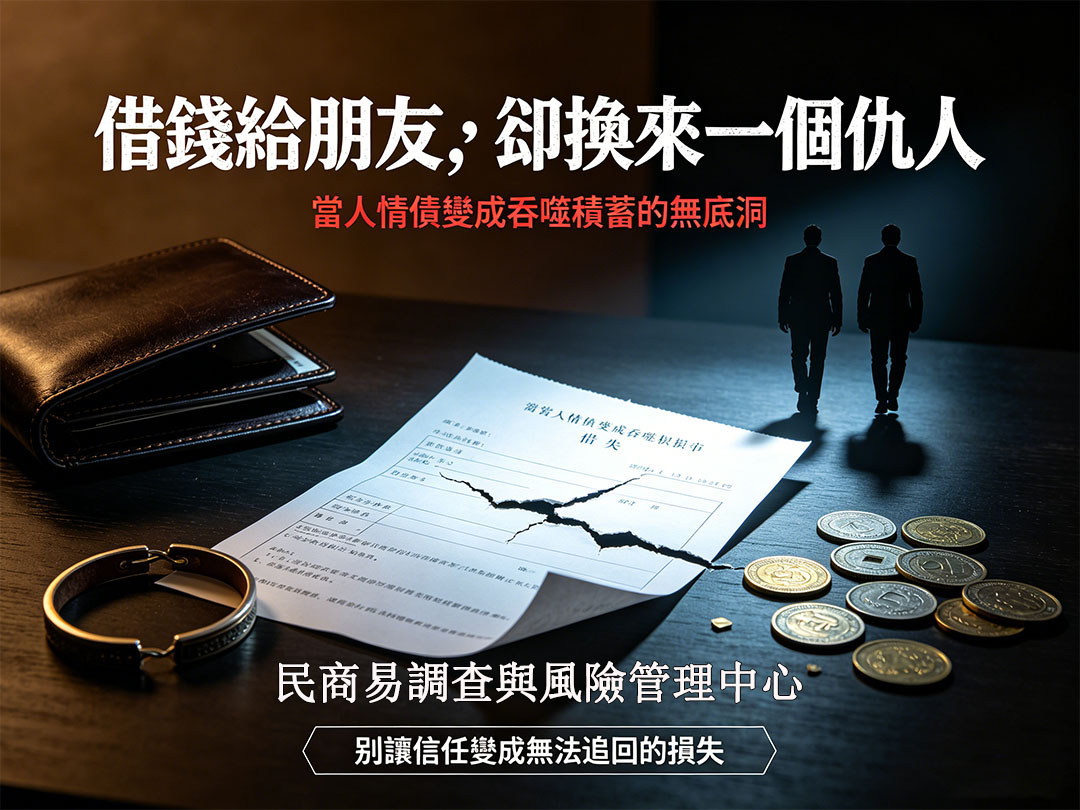 借錢給朋友，卻換來一個仇人——當人情債變成吞噬積蓄的無底洞