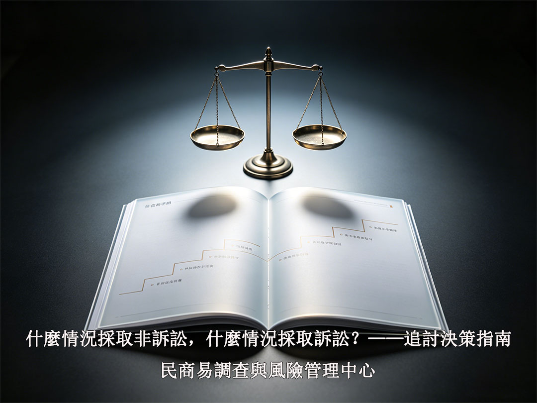 什麼情況採取非訴訟，什麼情況採取訴訟？——追討決策指南